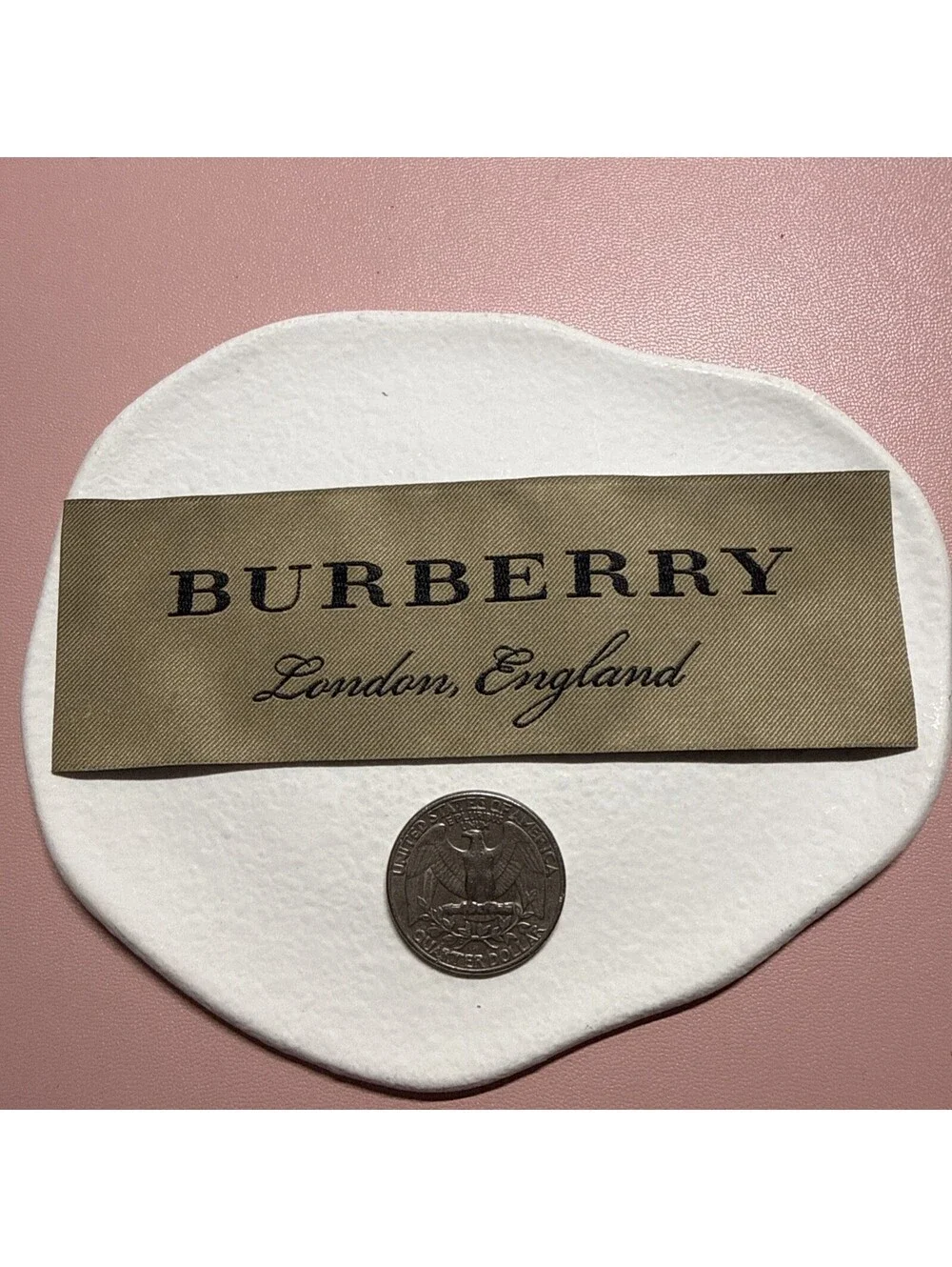 BURBERRY 1 Designer Tag LABEL Replacement Sewing Accessories 12 x 4 cm